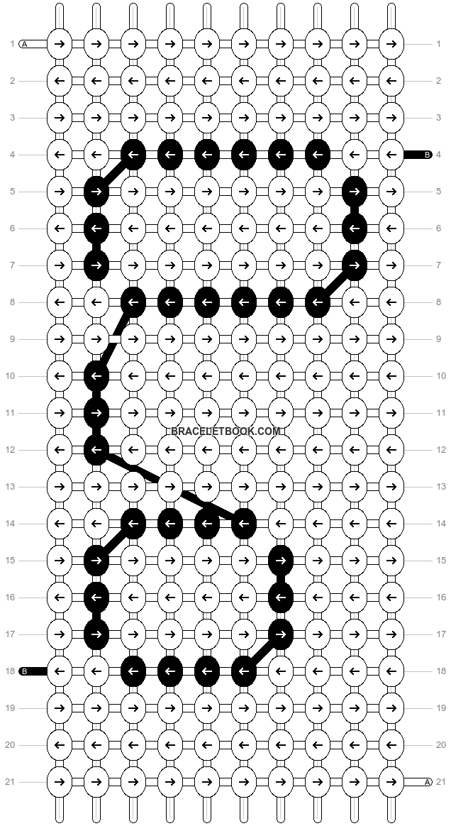 Alpha pattern #910 pattern