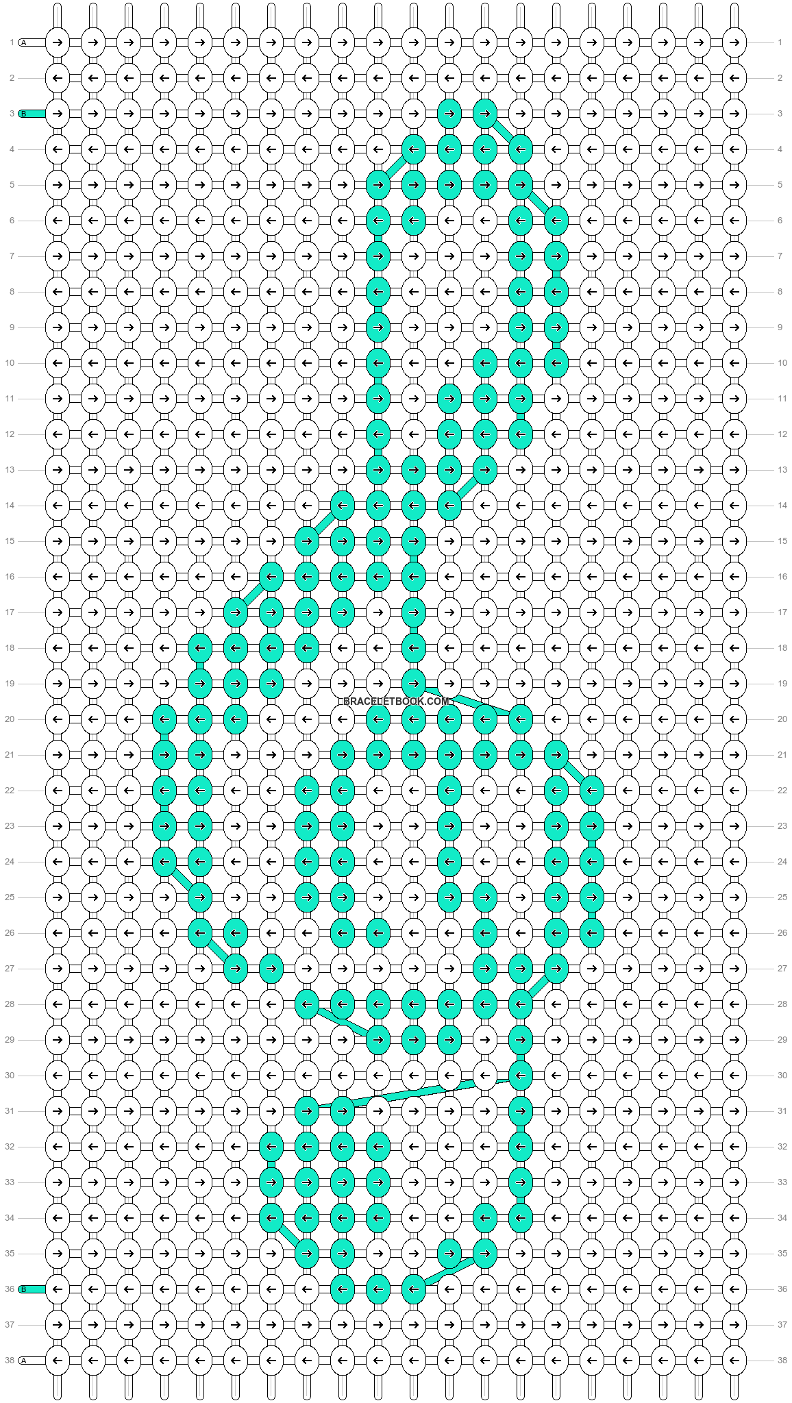 Alpha pattern #1662 pattern