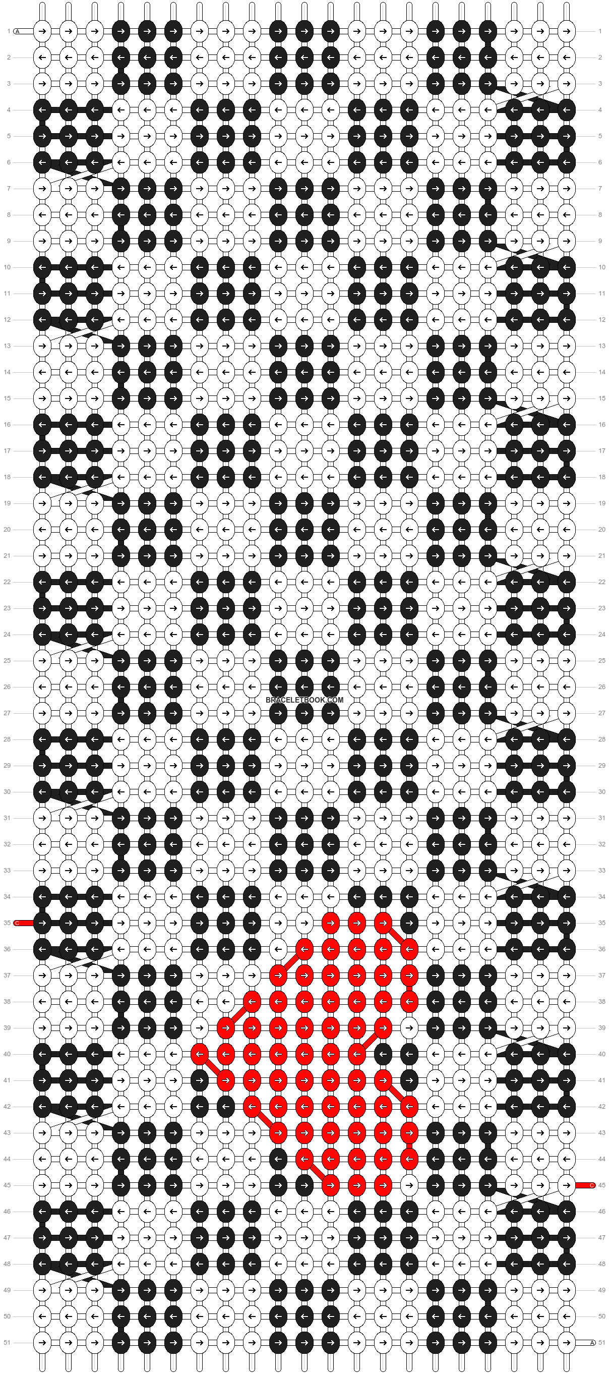 Alpha pattern #1826 pattern
