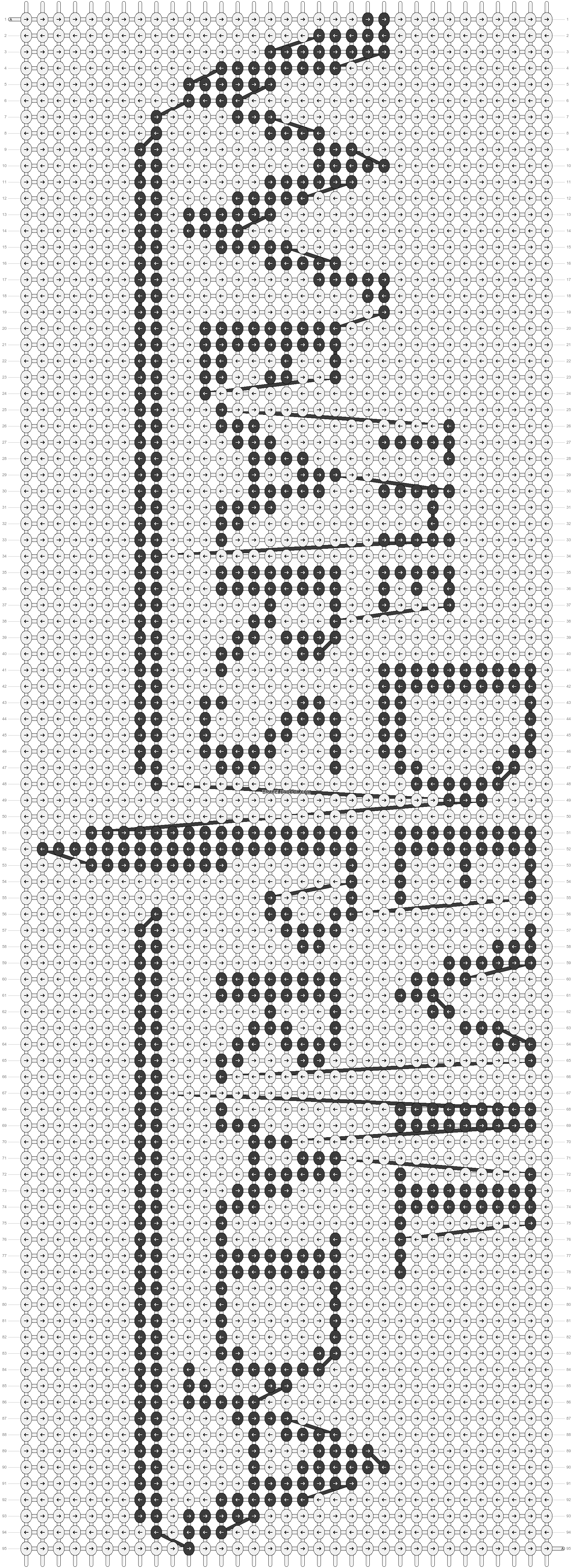 Alpha pattern #1929 pattern