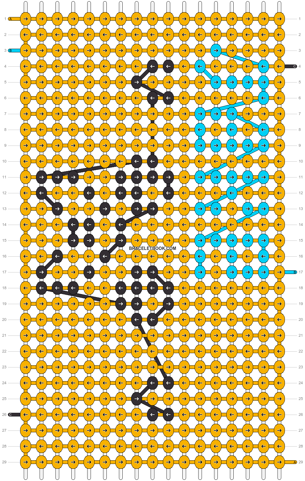 Alpha pattern #2890 | BraceletBook