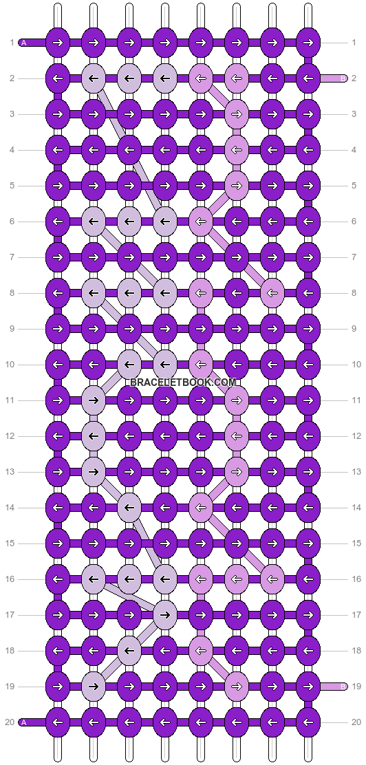 Alpha pattern #3303 | BraceletBook
