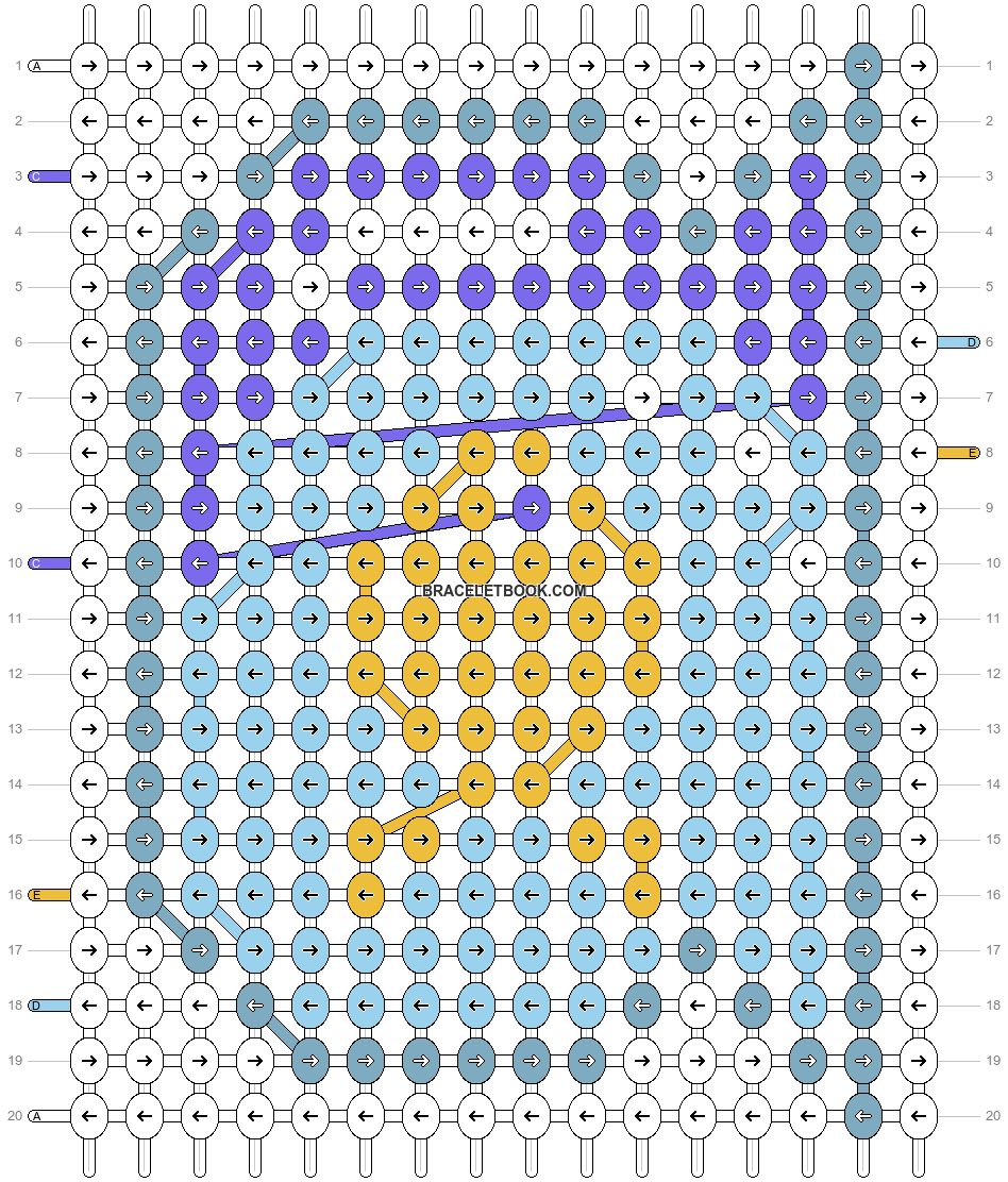 Alpha pattern #4311 | BraceletBook