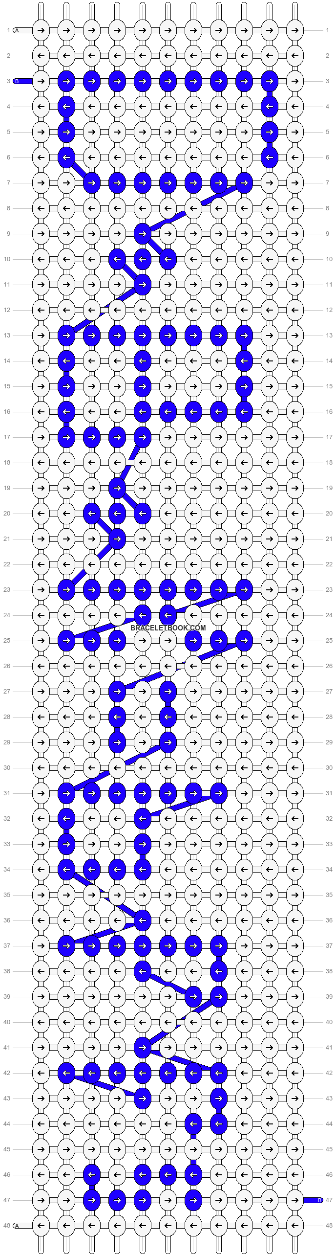 Alpha pattern #4406 pattern