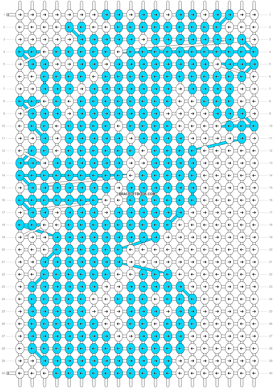 Alpha pattern #4659 | BraceletBook