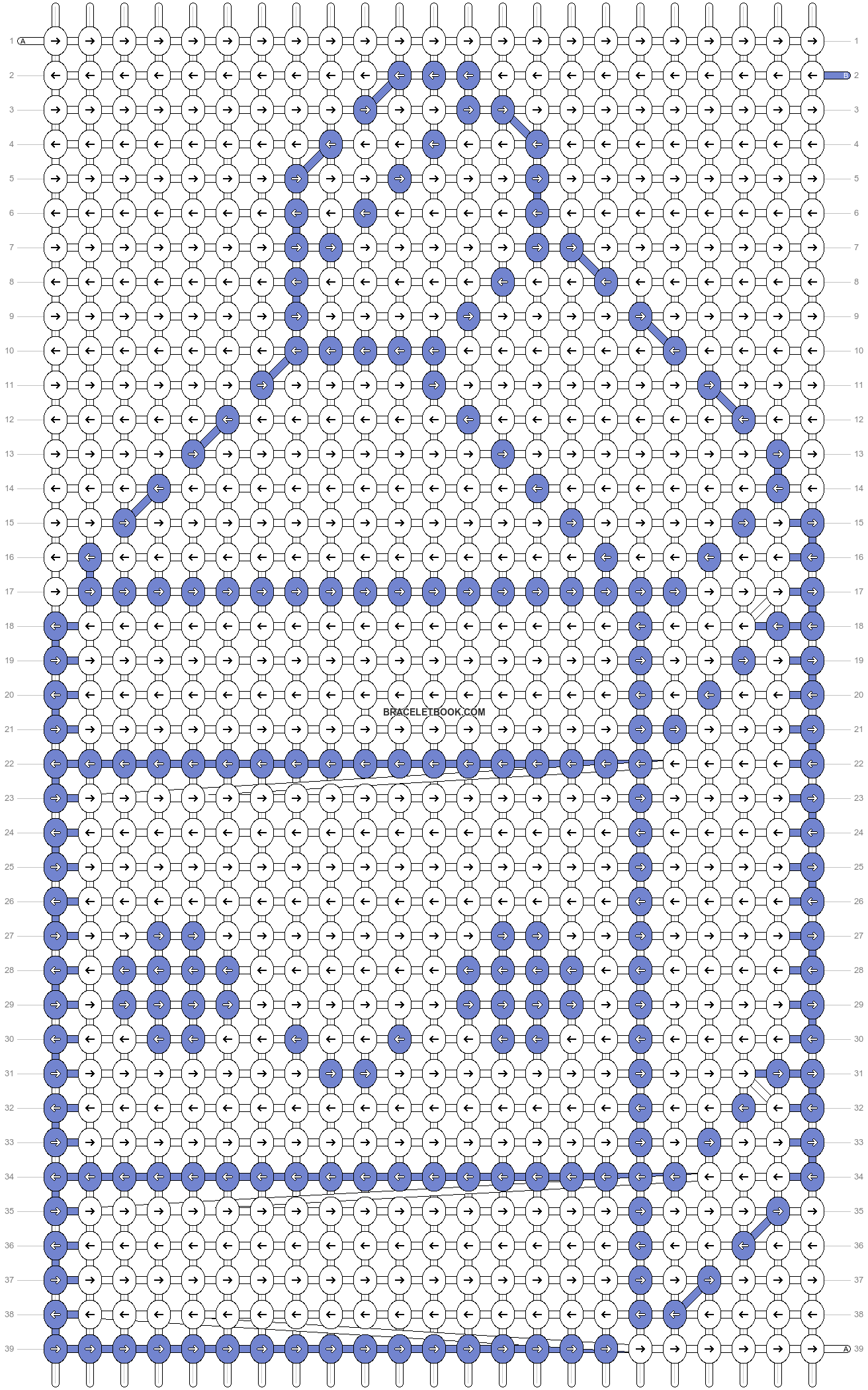 Alpha pattern #5447 pattern