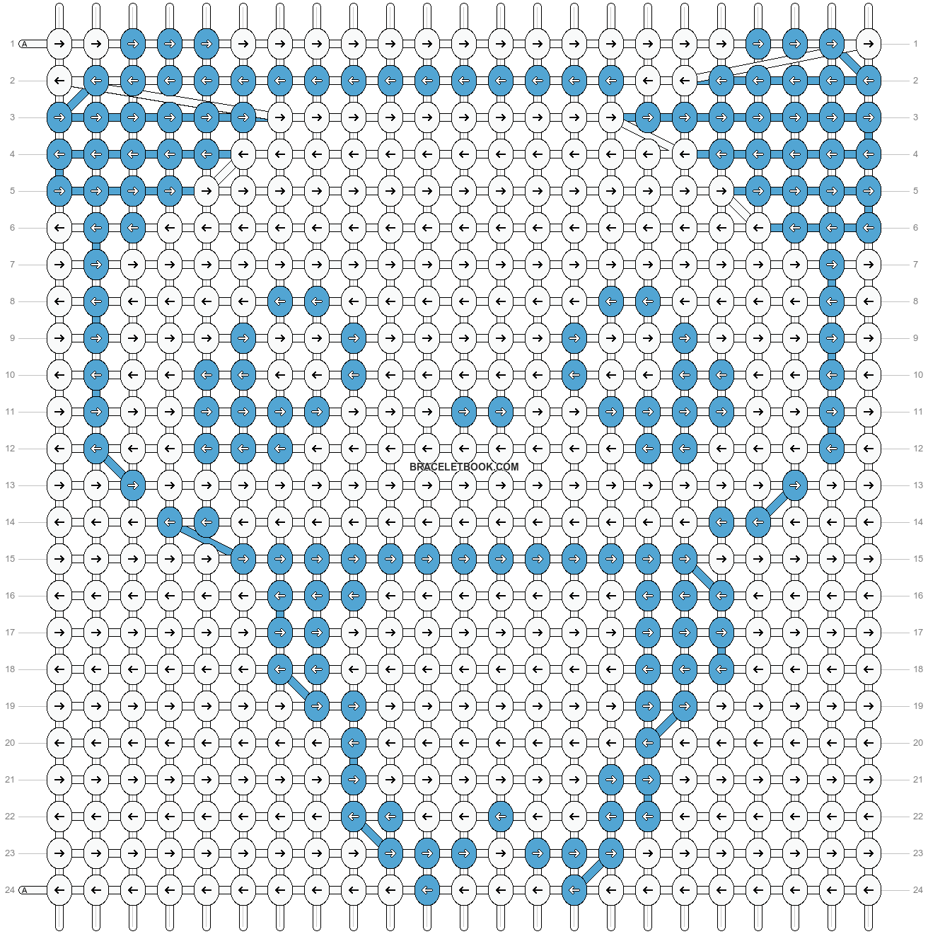 Alpha pattern #5522 pattern