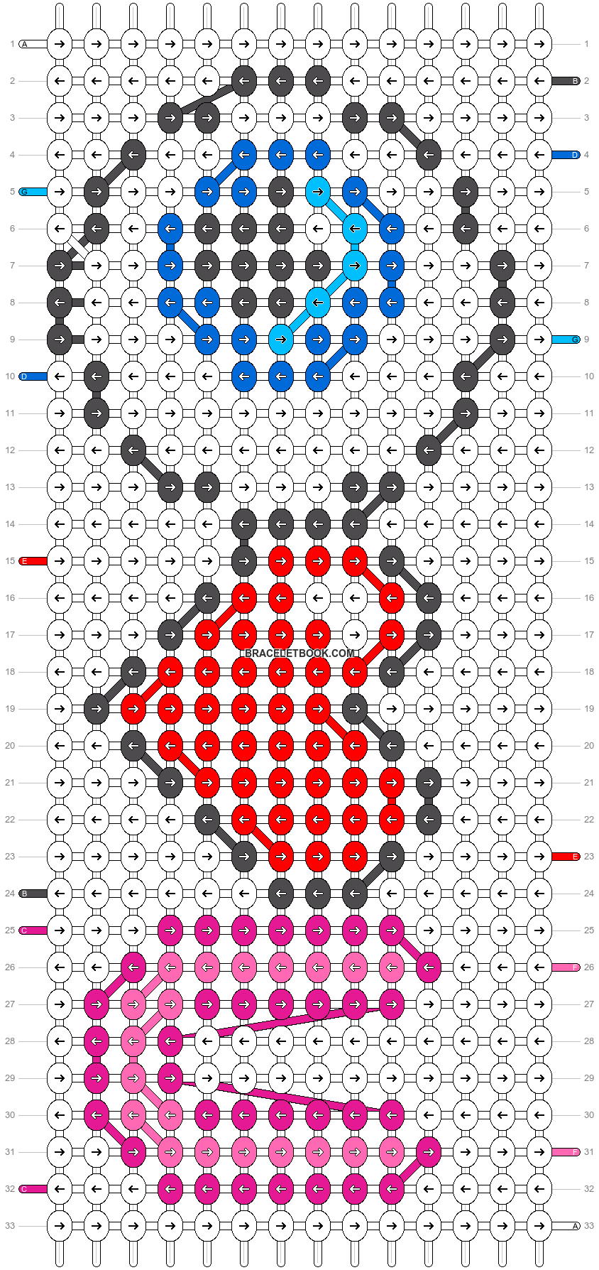 Alpha pattern #5727 | BraceletBook