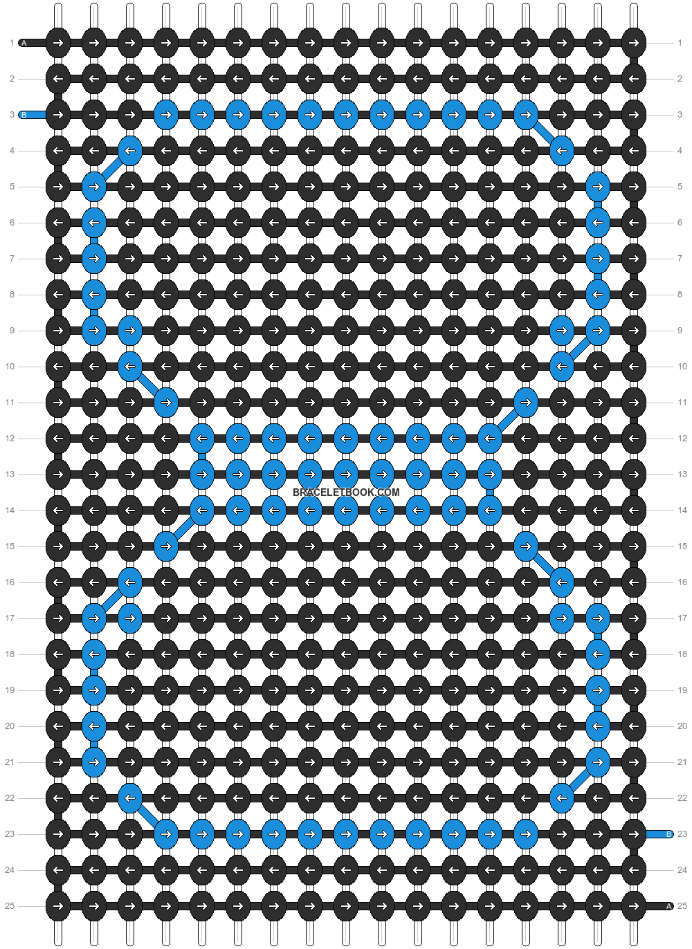 Alpha pattern #7300 pattern