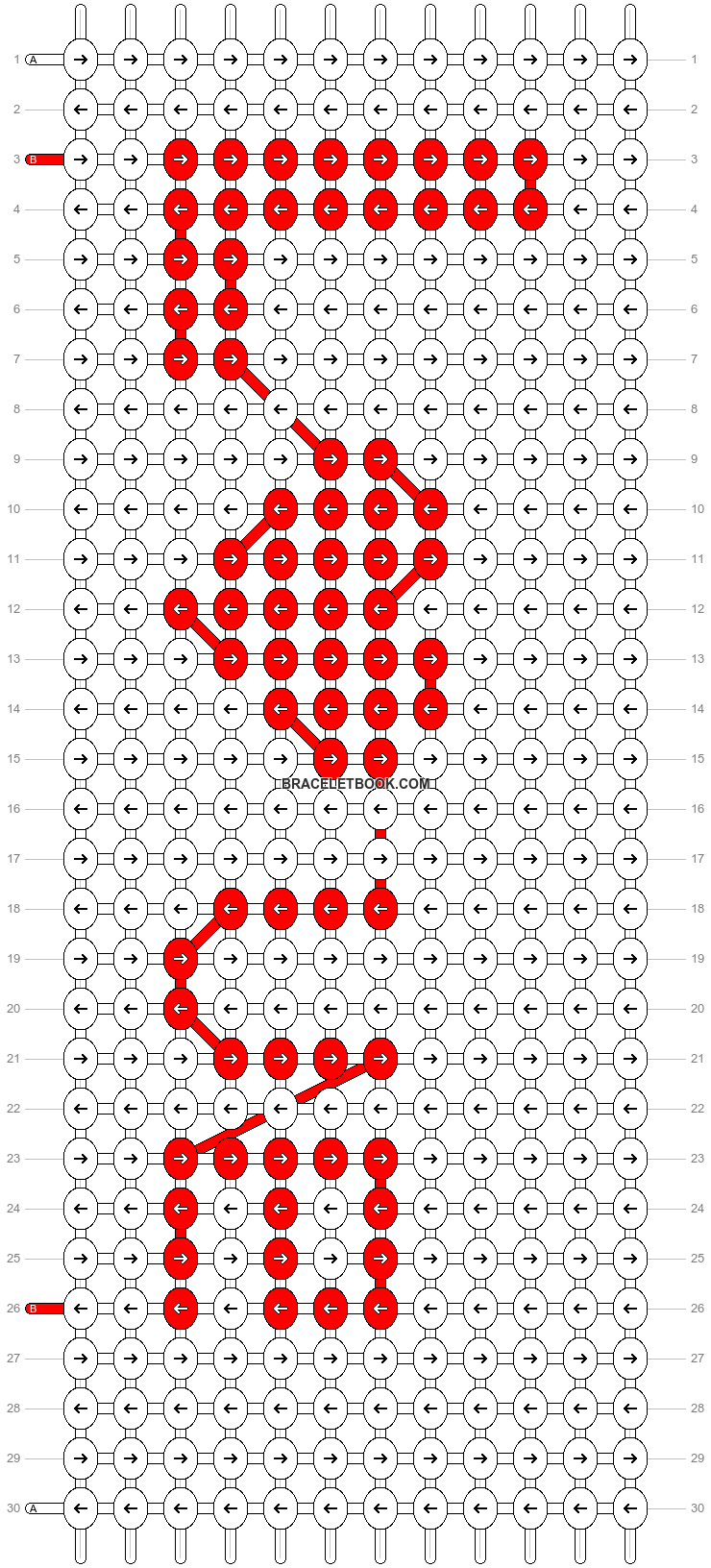 Alpha pattern #8862 pattern