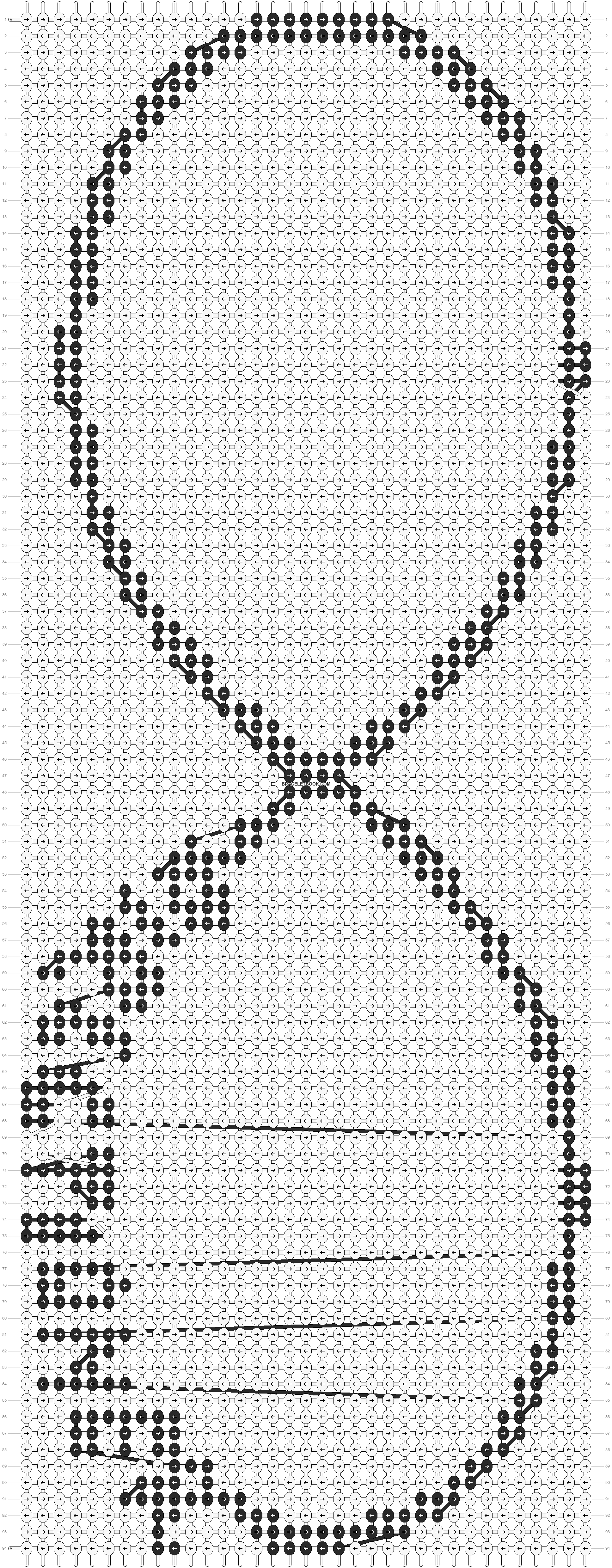 Alpha pattern #70671 | BraceletBook