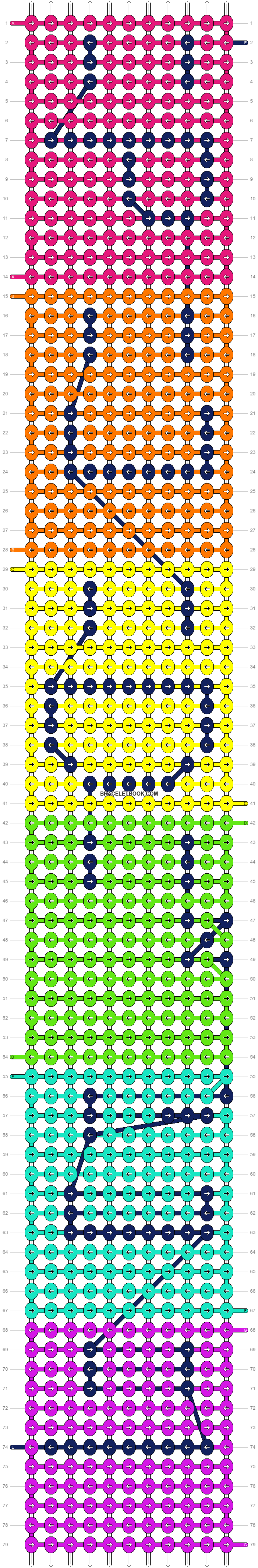 Alpha pattern #9541 | BraceletBook