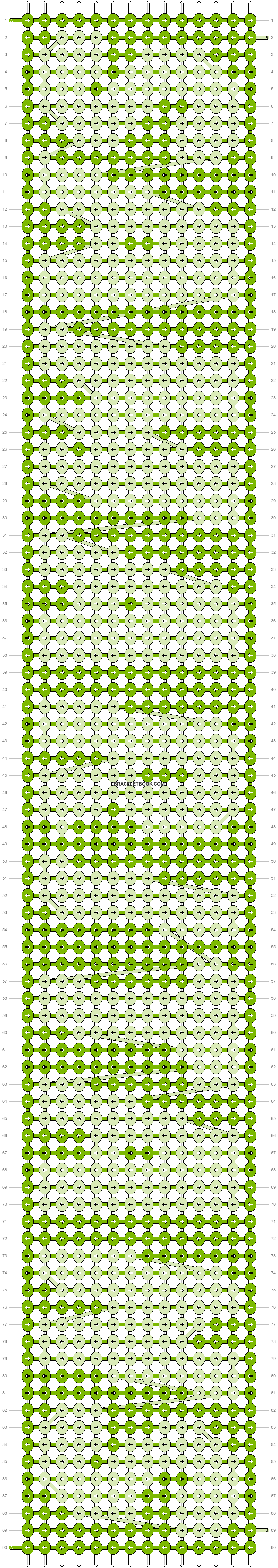 Alpha pattern #9602 pattern