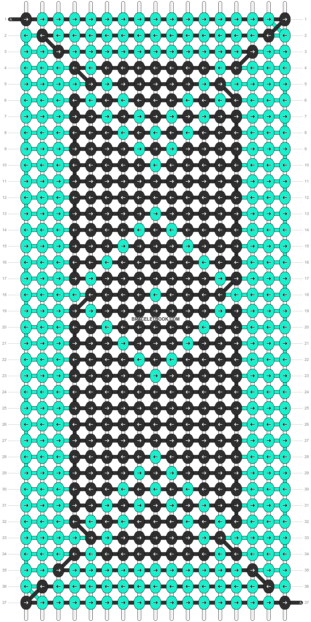 Alpha pattern #9810 pattern