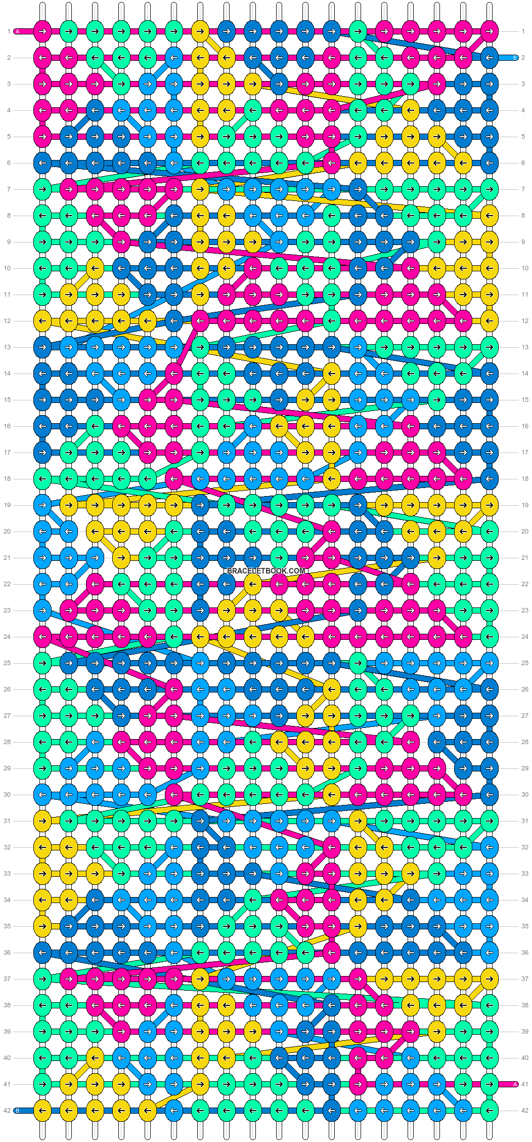 Alpha pattern #14684 | BraceletBook