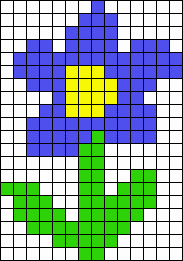 Рисунки По Клеточкам Растения