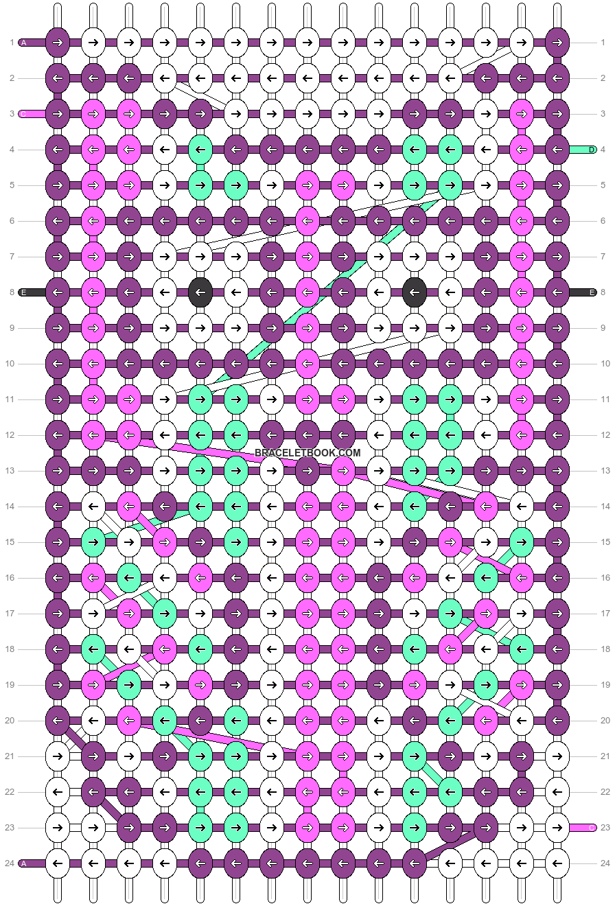Alpha pattern #17627 | BraceletBook