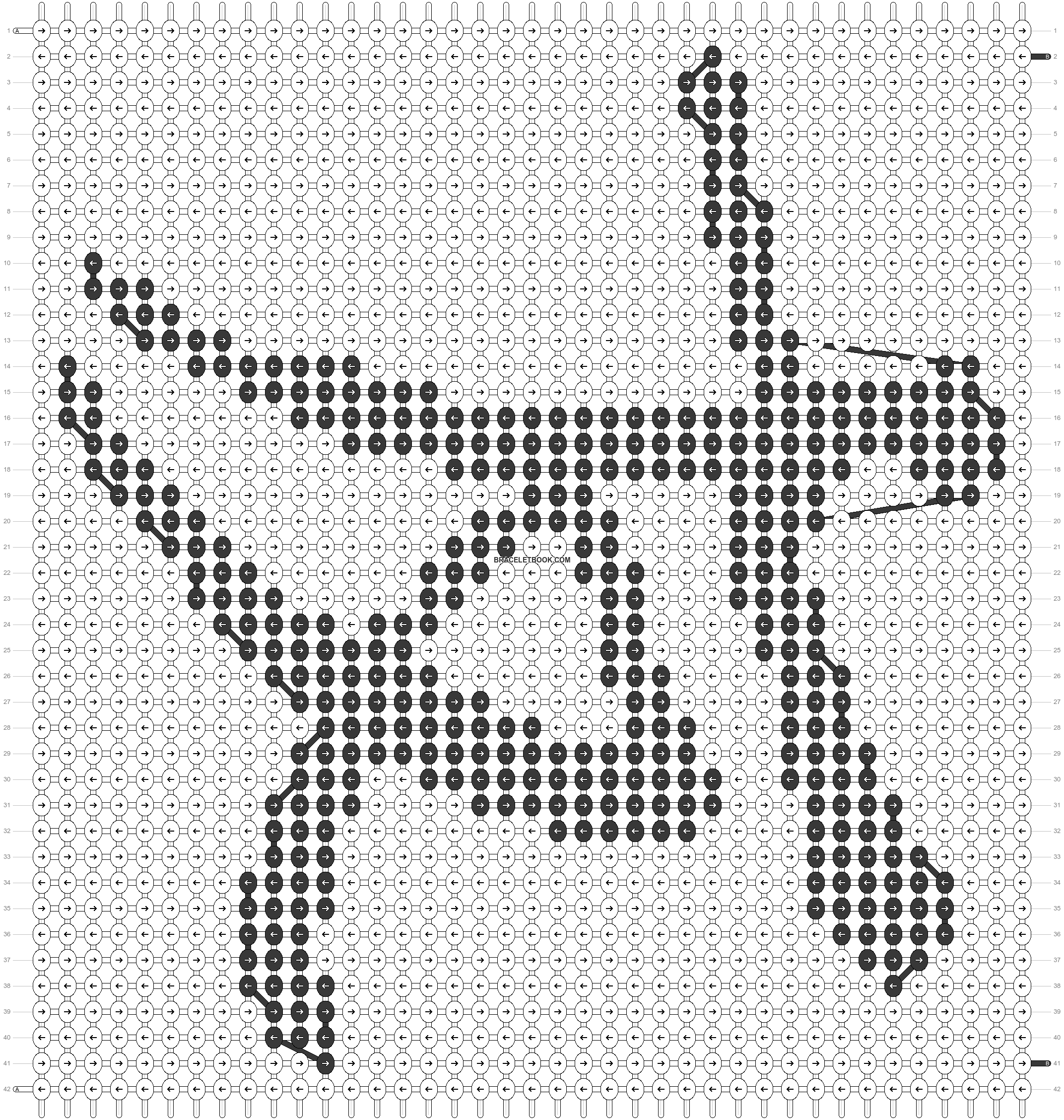 Alpha pattern #47159  Mẫu thêu chữ thập, Thêu chữ thập, Chữ thập