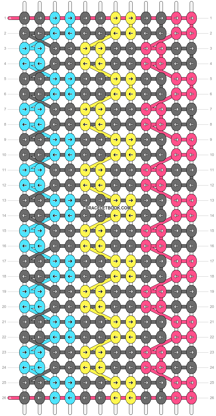 Alpha pattern #20106 | BraceletBook