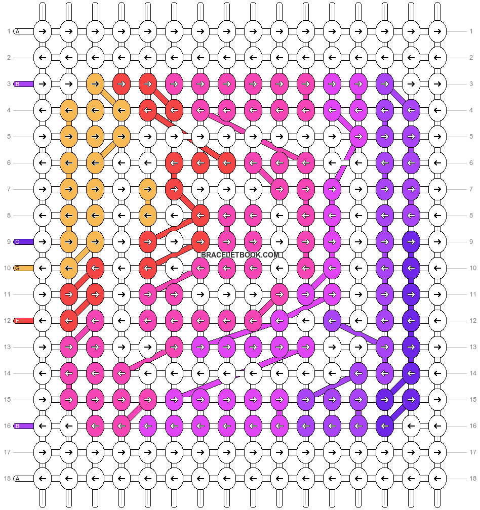 Alpha pattern #21671 | BraceletBook