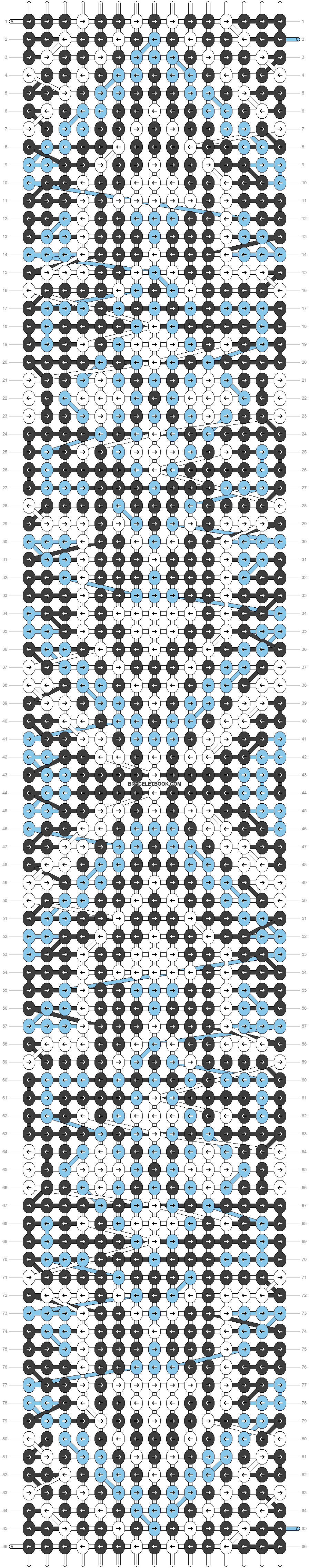 Alpha pattern #25059 | BraceletBook