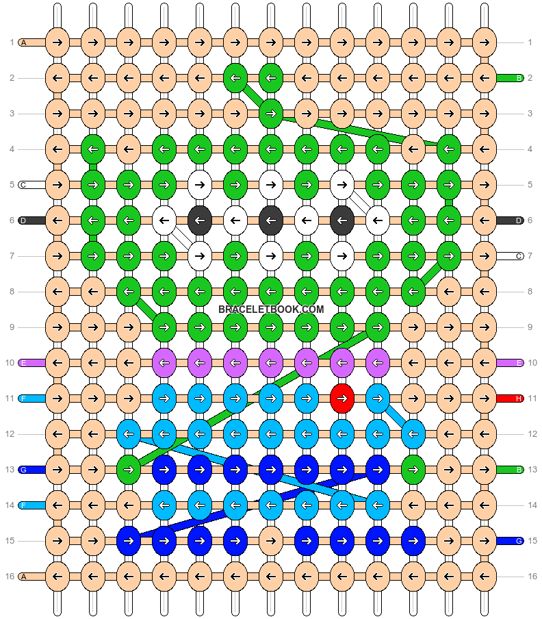 Alpha pattern #33197 | BraceletBook