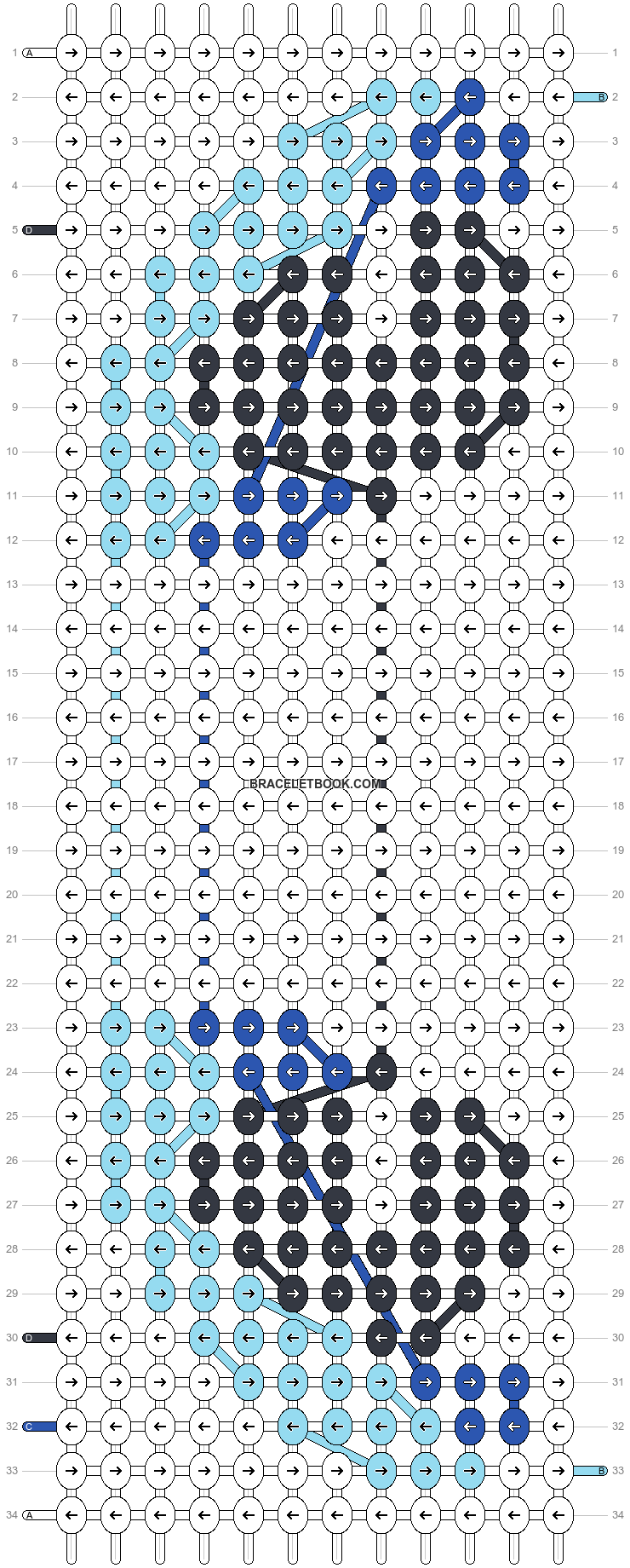 Alpha pattern #34300 | BraceletBook