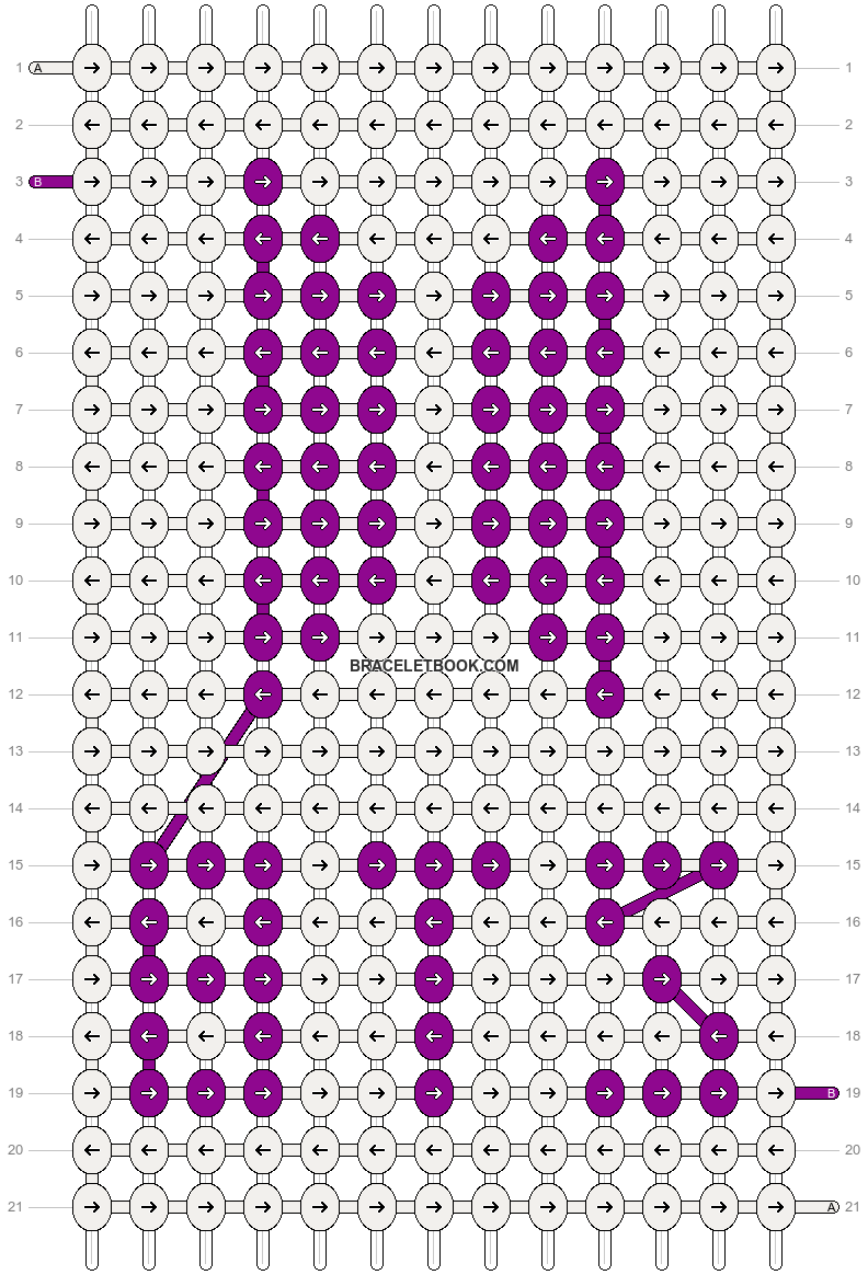 Alpha pattern #35022 pattern