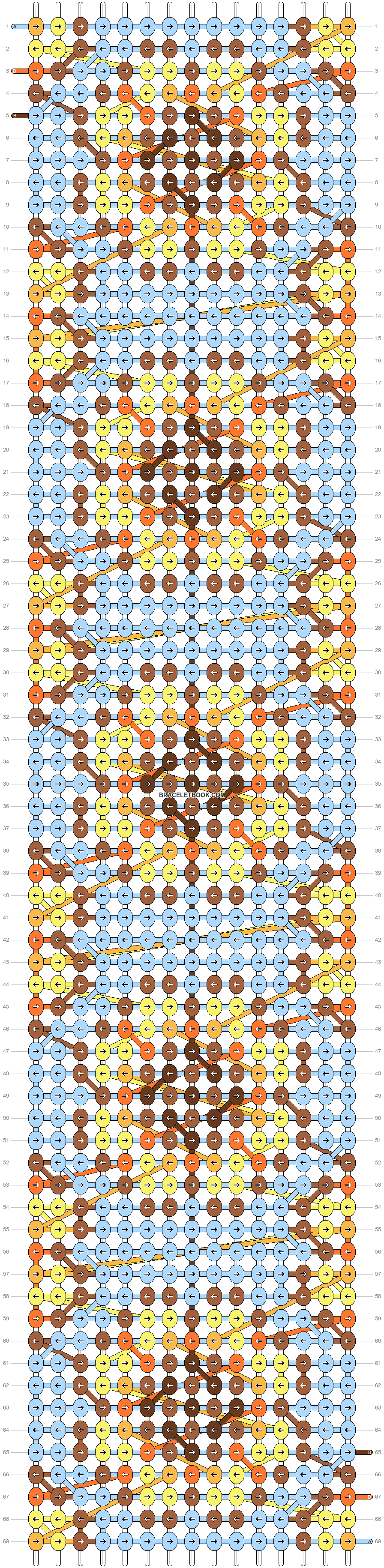 Alpha pattern #44383, BraceletBook