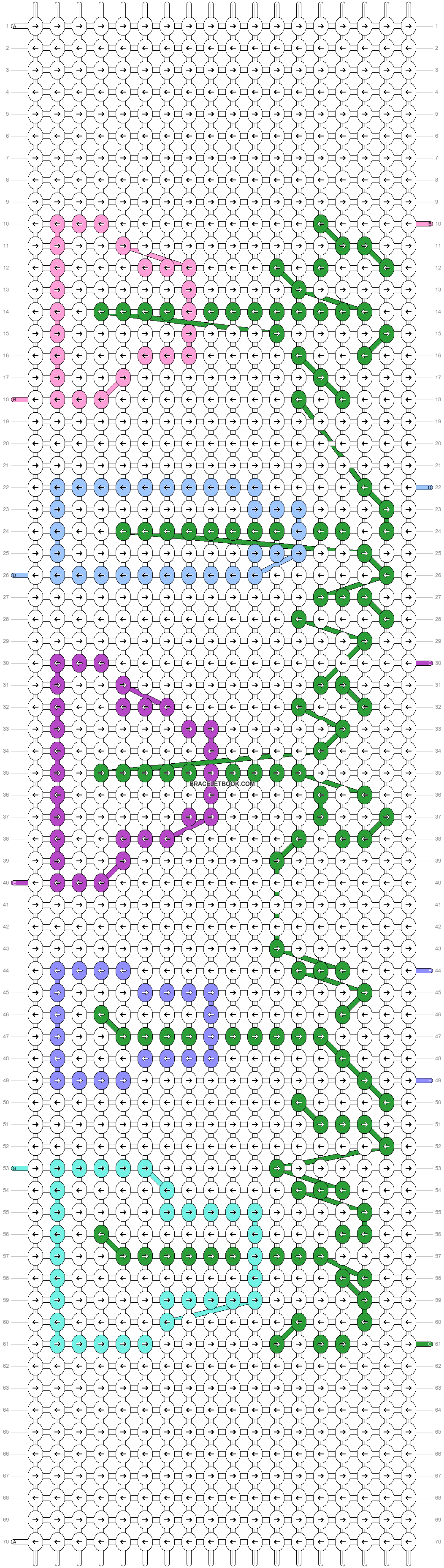Alpha pattern #40501 pattern