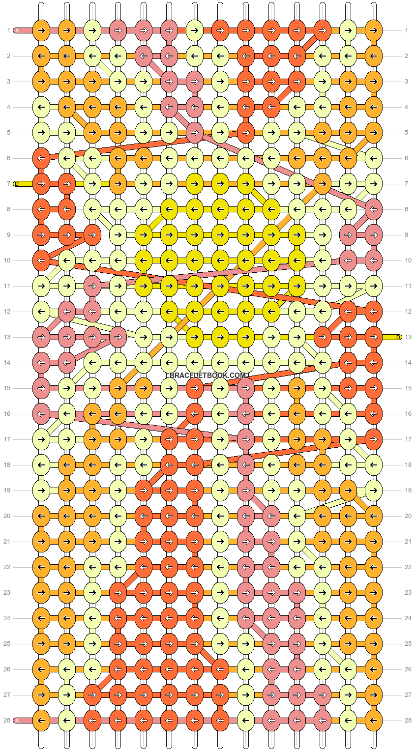 Alpha pattern #70590, BraceletBook