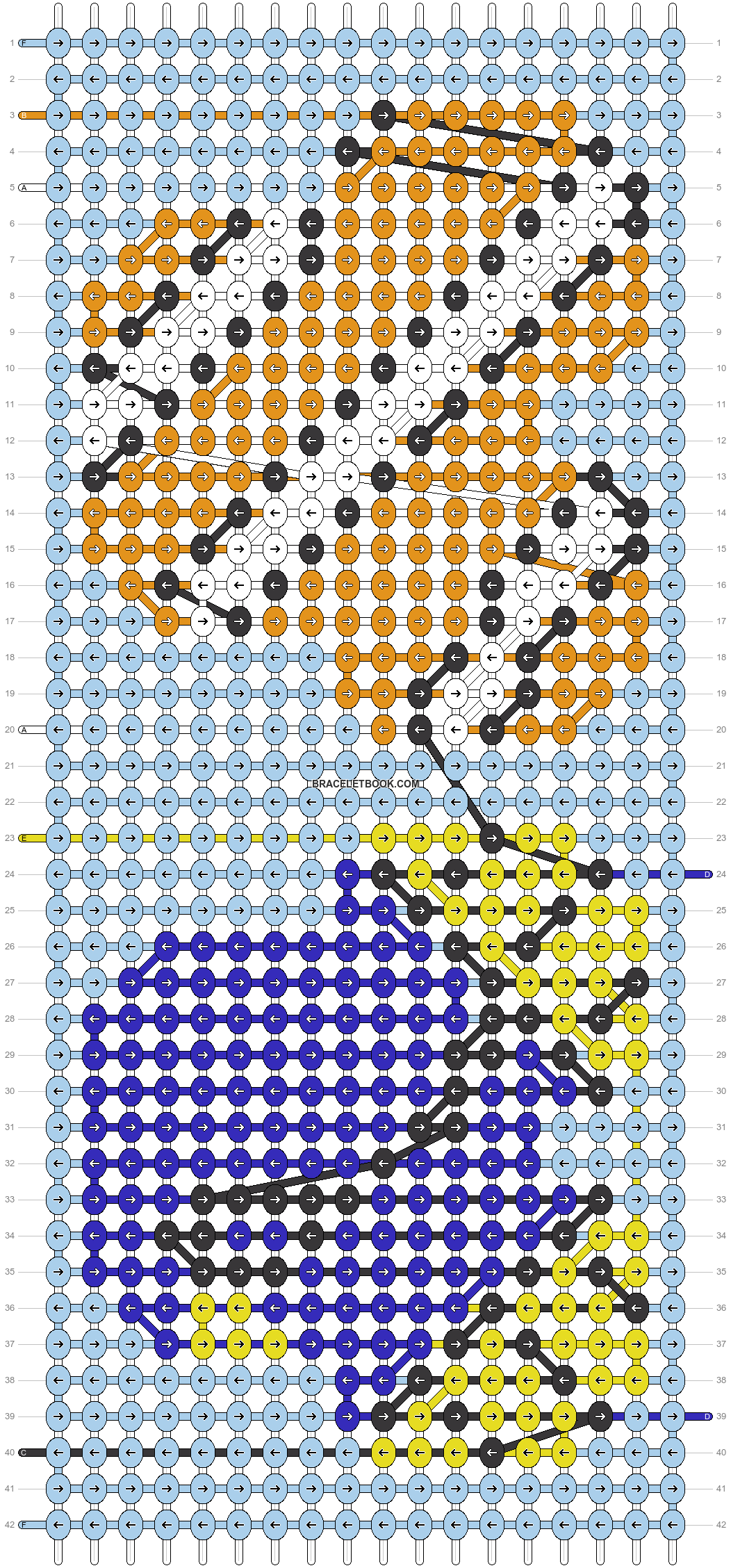 Alpha pattern #41605 | BraceletBook