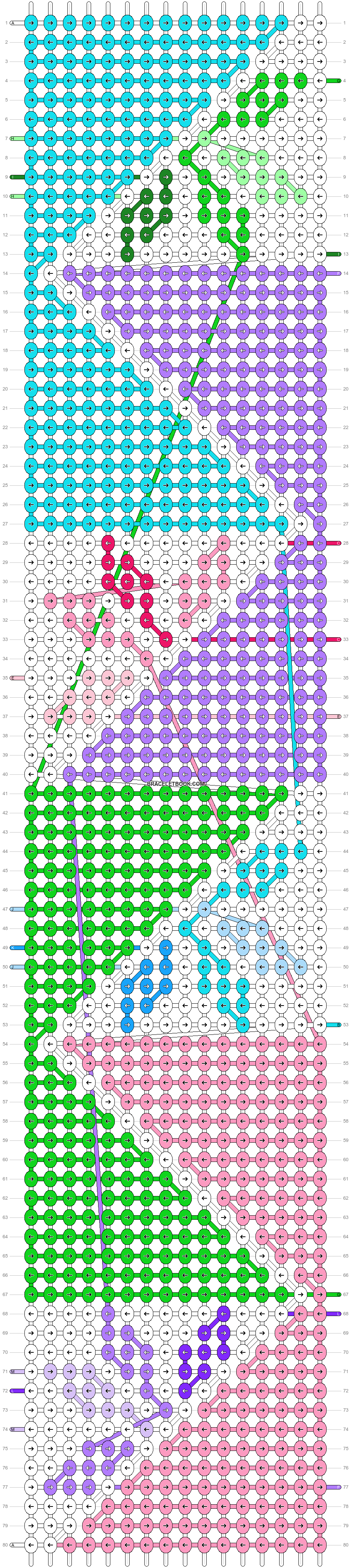 Alpha pattern #43100 pattern