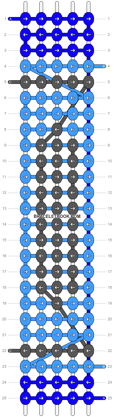 Alpha pattern #44883 | BraceletBook