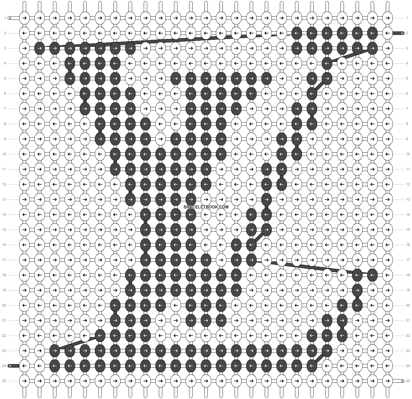 Alpha pattern #35330 variation #34606, BraceletBook