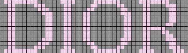 Alpha pattern #9715 | BraceletBook
