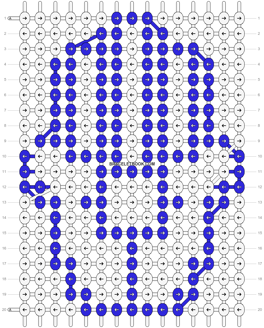Alpha pattern #59297 | BraceletBook