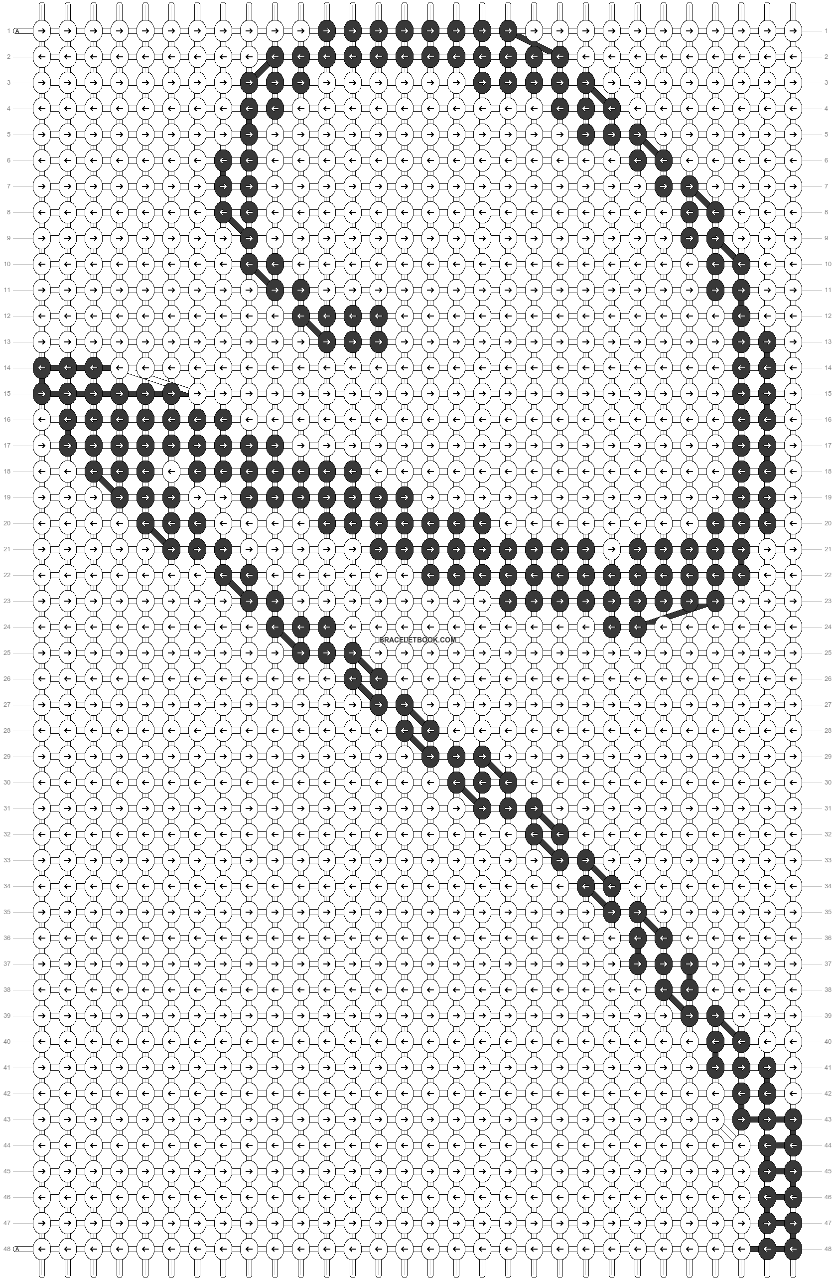 Alpha pattern #75282 | BraceletBook
