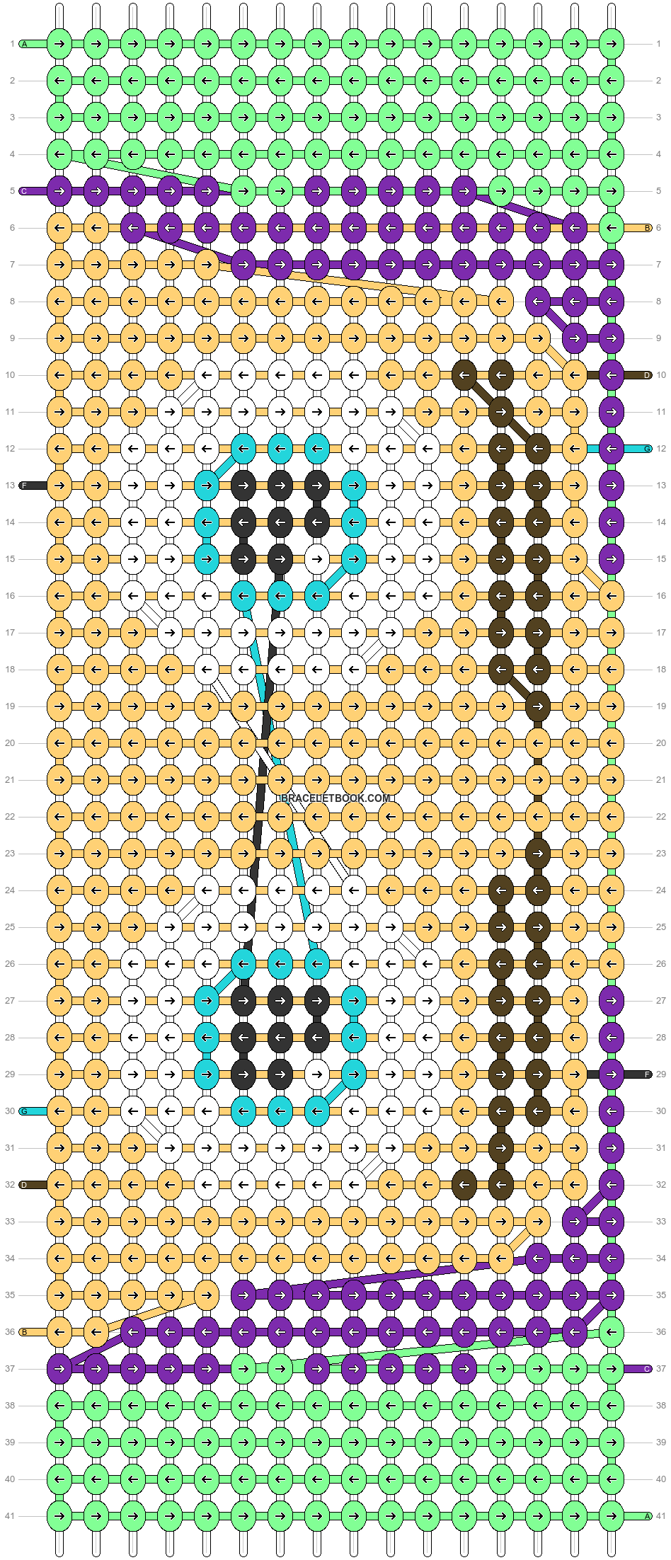 Alpha pattern #95423 | BraceletBook