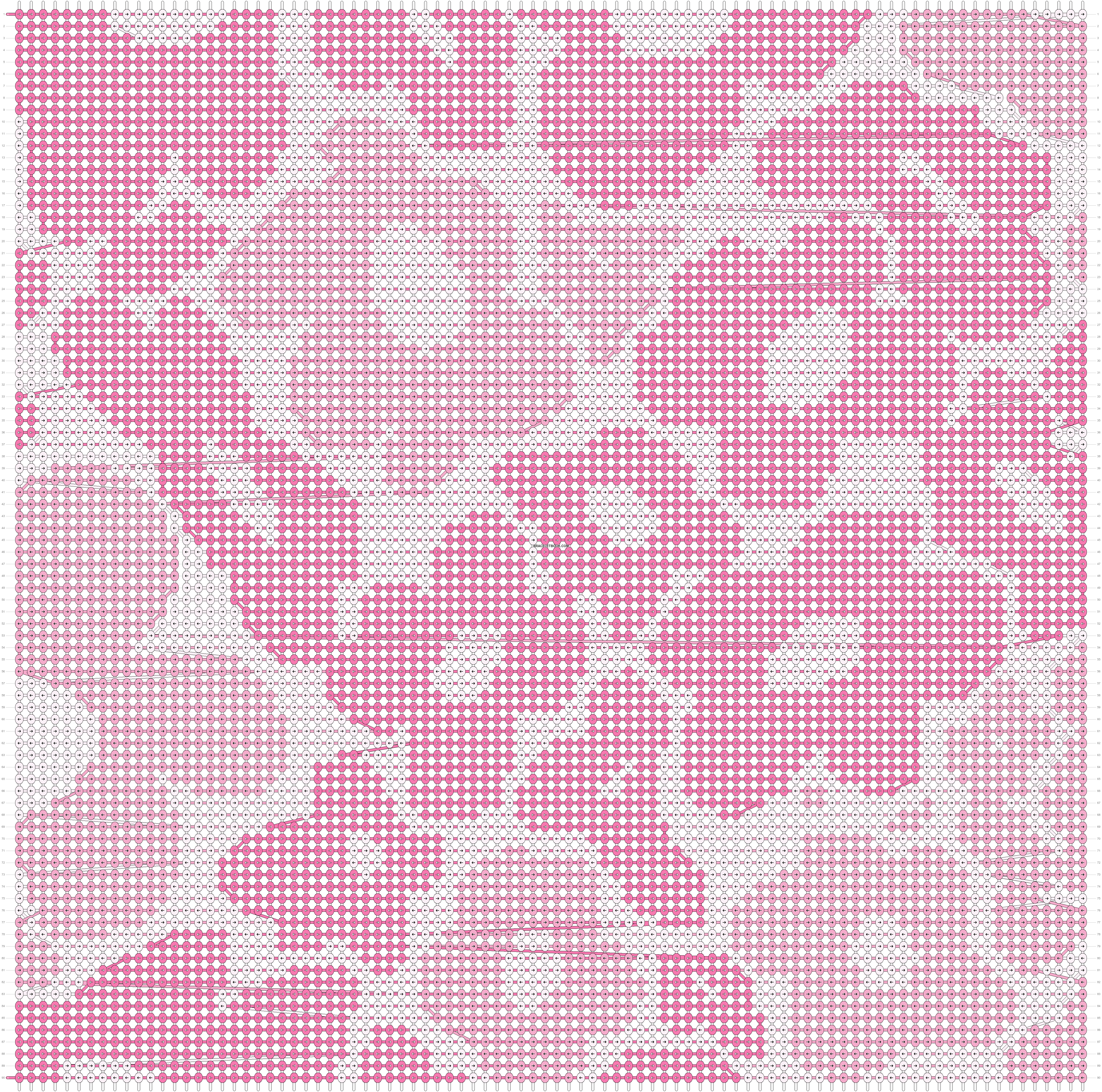 Alpha pattern #44383, BraceletBook