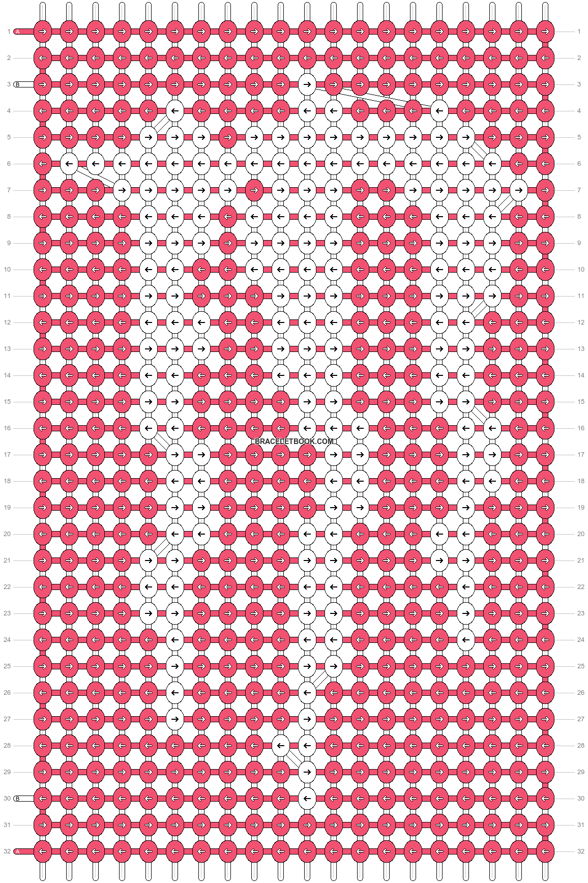 Alpha pattern #70590, BraceletBook