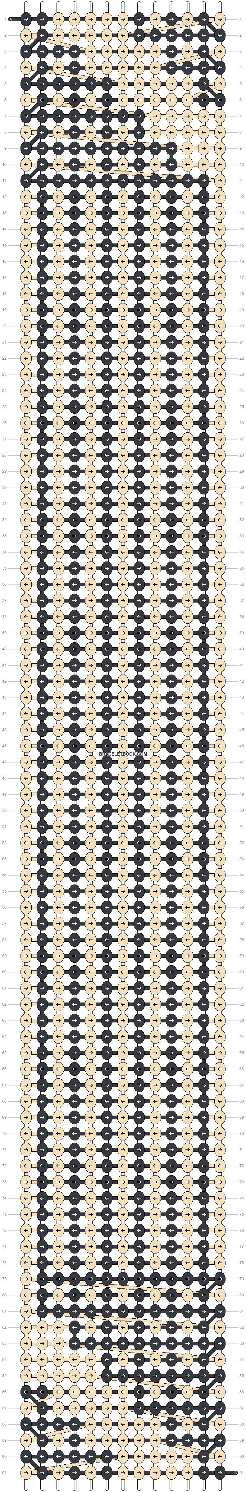 Alpha pattern #133270 | BraceletBook