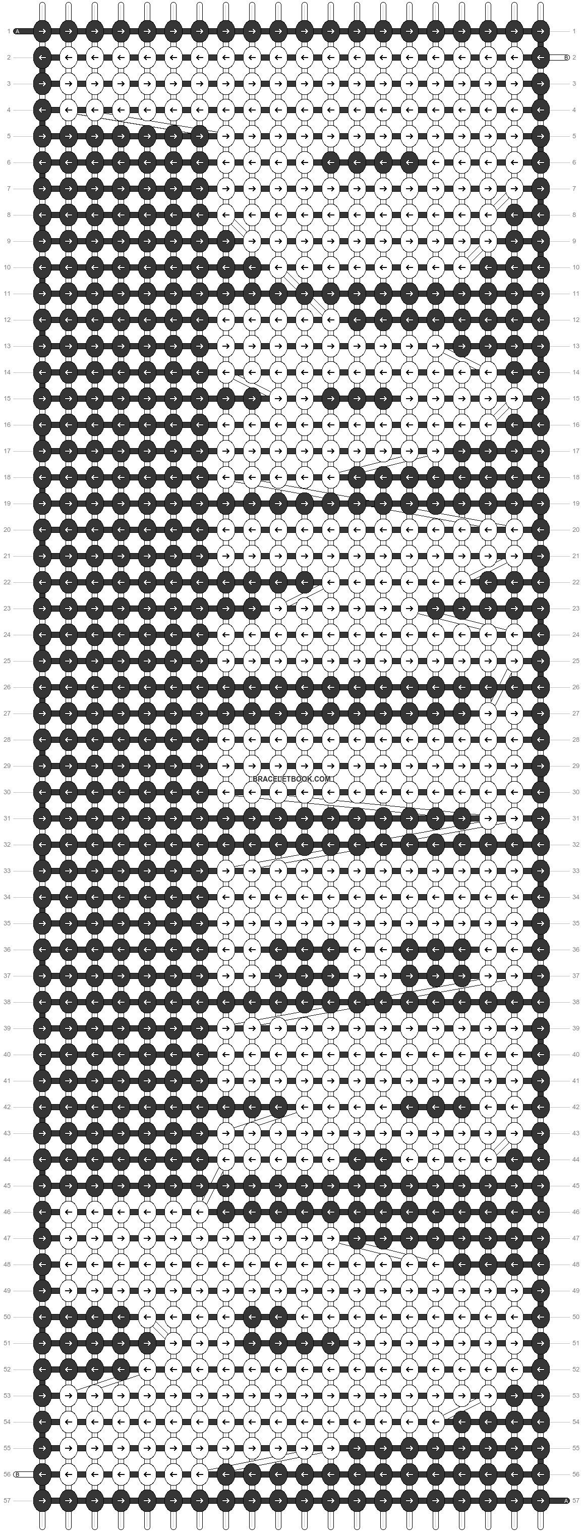 Alpha Pattern #5722, BraceletBook.com