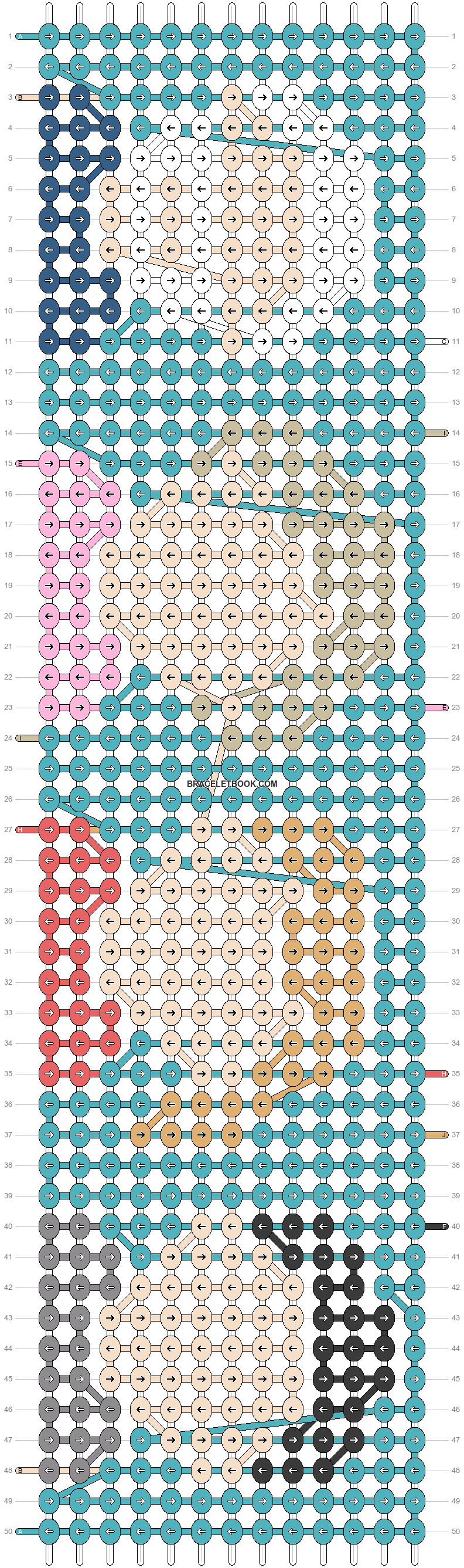 Alpha Pattern 136504 BraceletBook