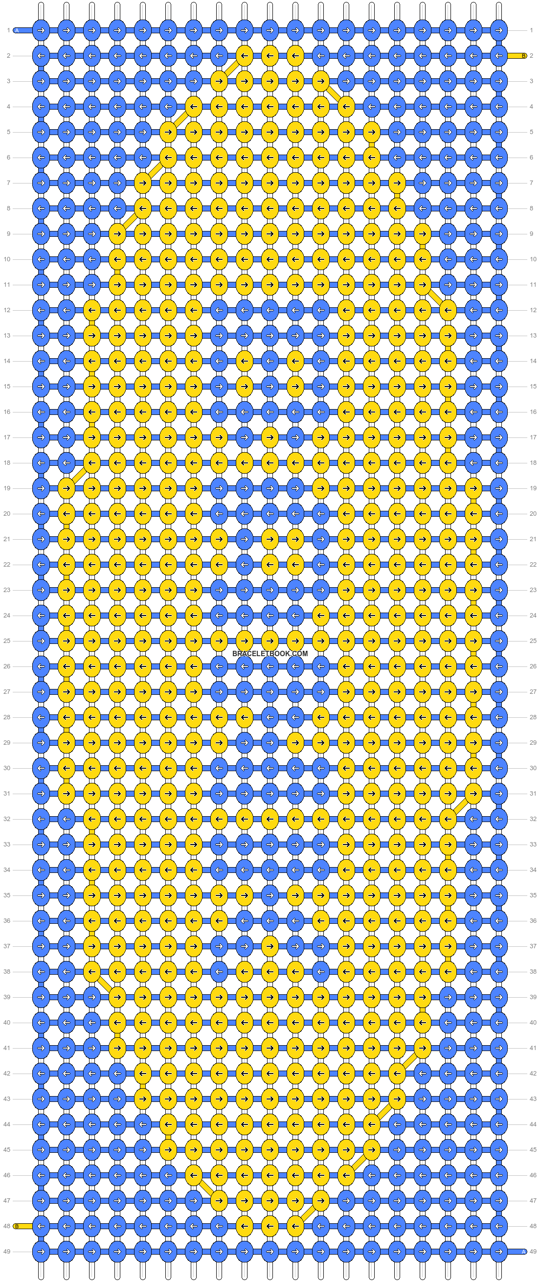 Alpha pattern #44214, BraceletBook