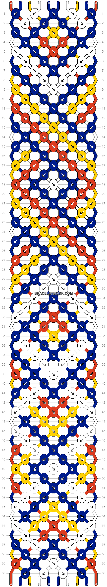 Alpha pattern #29409 | BraceletBook | Pixel art pattern, Cross stitch art,  Alpha patterns