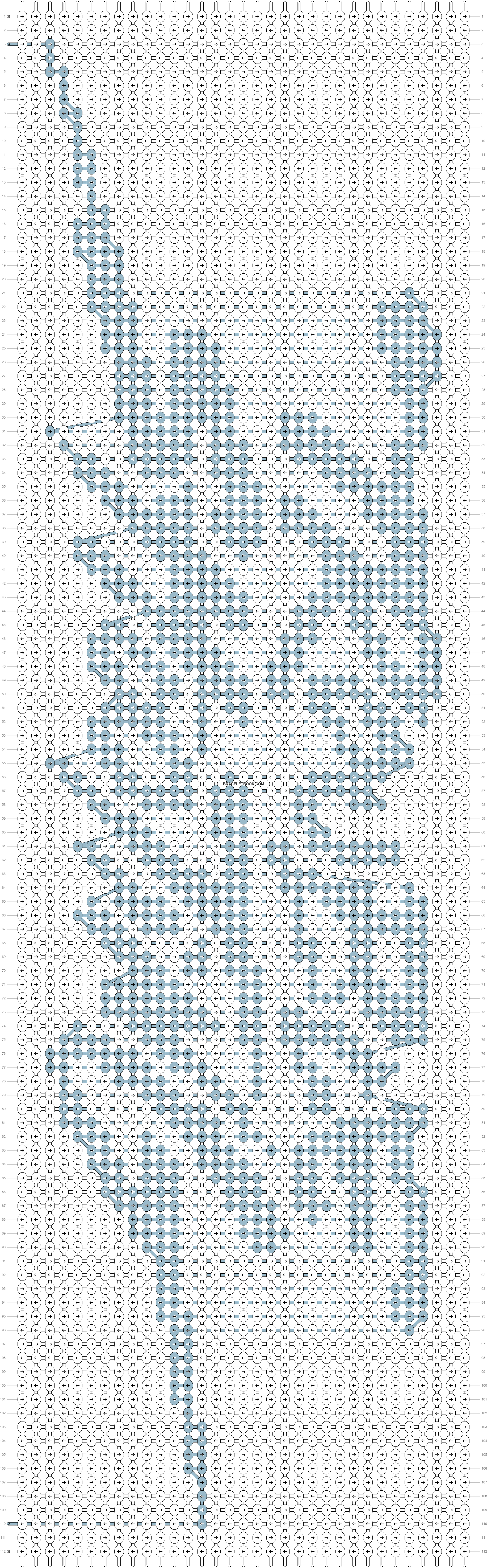 Alpha pattern #168676 | BraceletBook