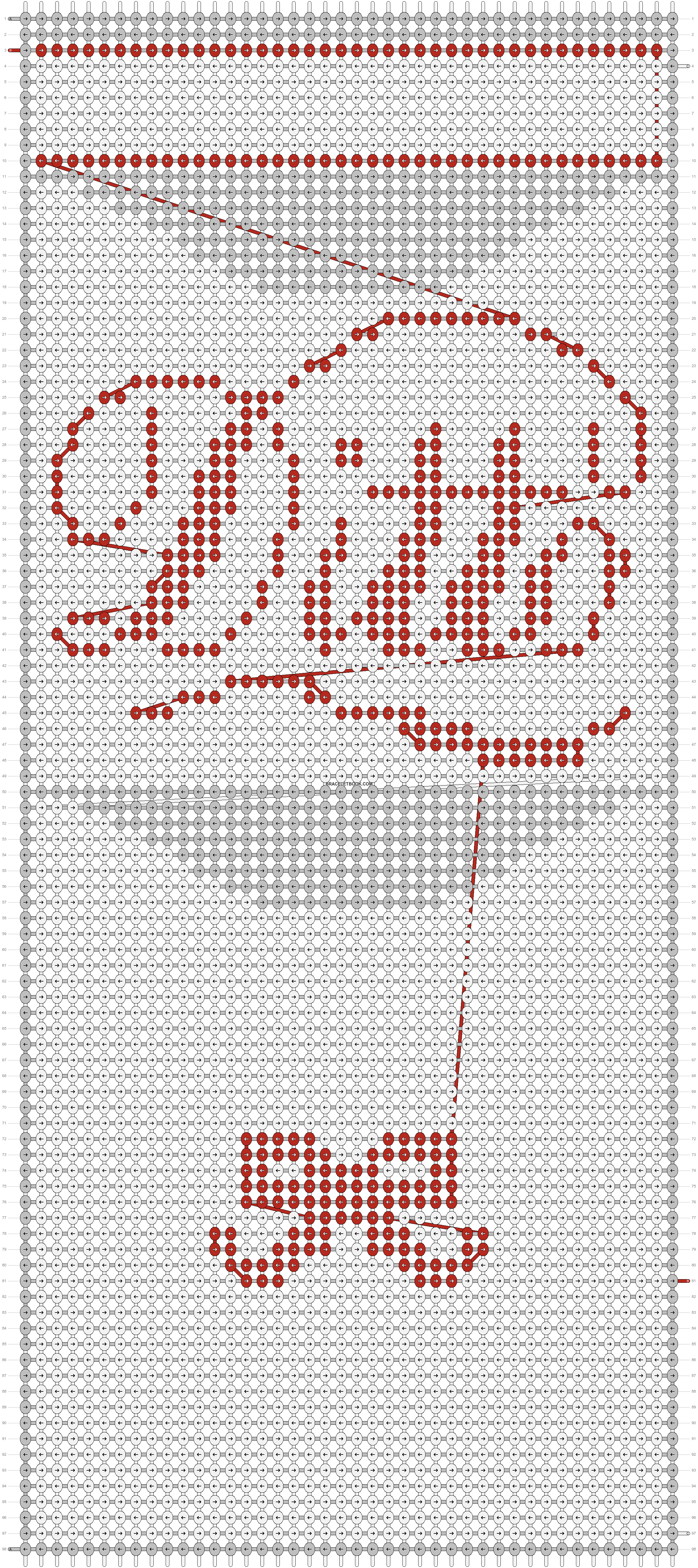 Alpha pattern #171329 | BraceletBook