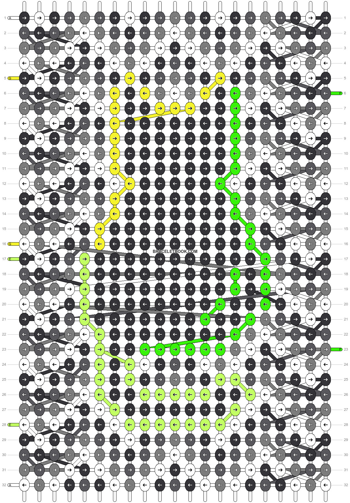 Alpha pattern #171522 | BraceletBook