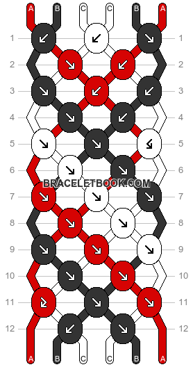 Six string friendship bracelet patterns sales